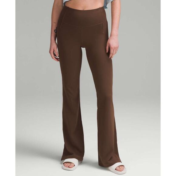 (2) NWT $118 Lululemon Groove High-Rise Split-Hem Flared Pant *Nulu Java - Picture 5 of 6